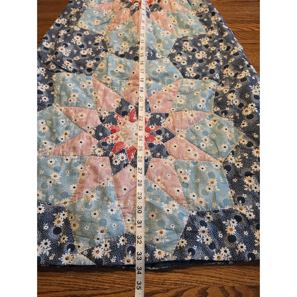 Sea New York Talia Quilted Midi Skirt Womens Medium A-Line 100% Cotton Patchwork - Picture 8 of 13